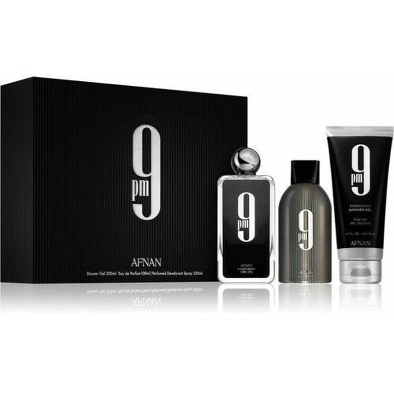 Afnan Men's 9PM 3pcs EDP Gift Set Fragrances 6290171072980 - Afnan