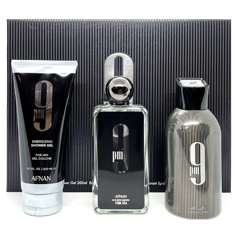 Afnan Men's 9PM 3pcs EDP Gift Set Fragrances 6290171072980 - Afnan