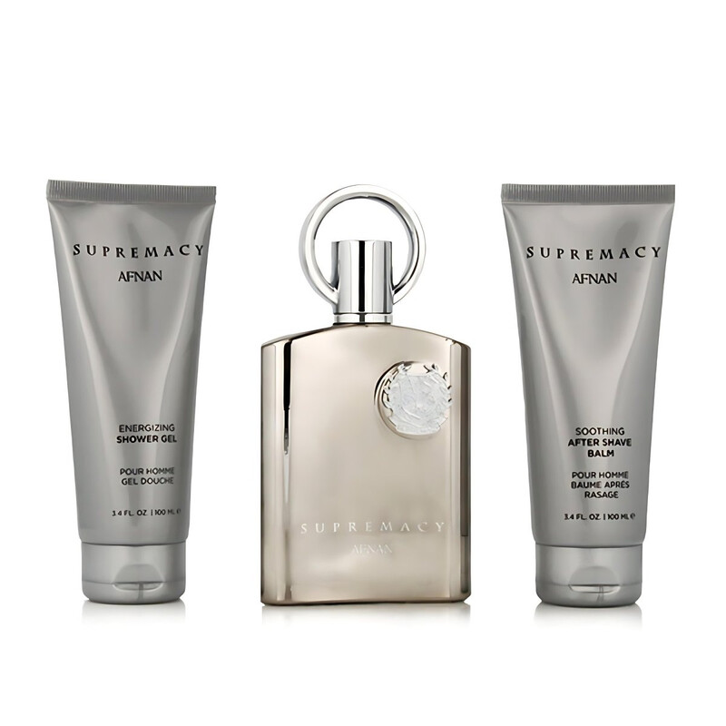 Afnan Men's Supremacy Silver 3pcs EDP Gift Set Fragrances