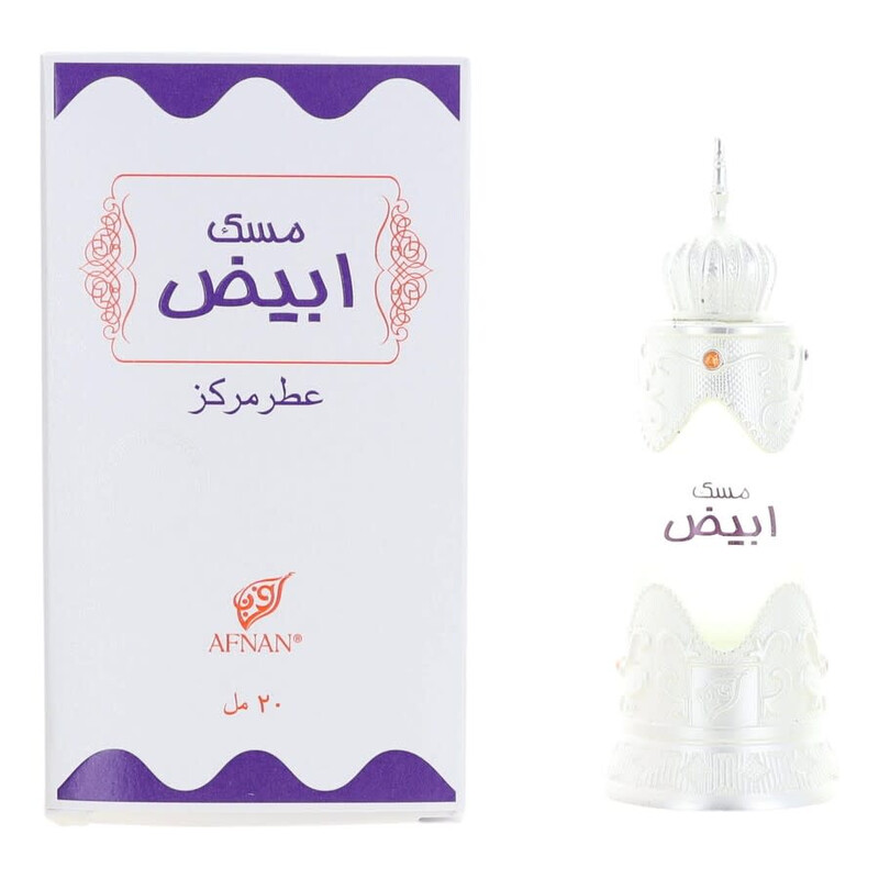 Afnan Unisex Musk Abiyad Perfume Oil 0.67 oz Fragrances 6290171001058