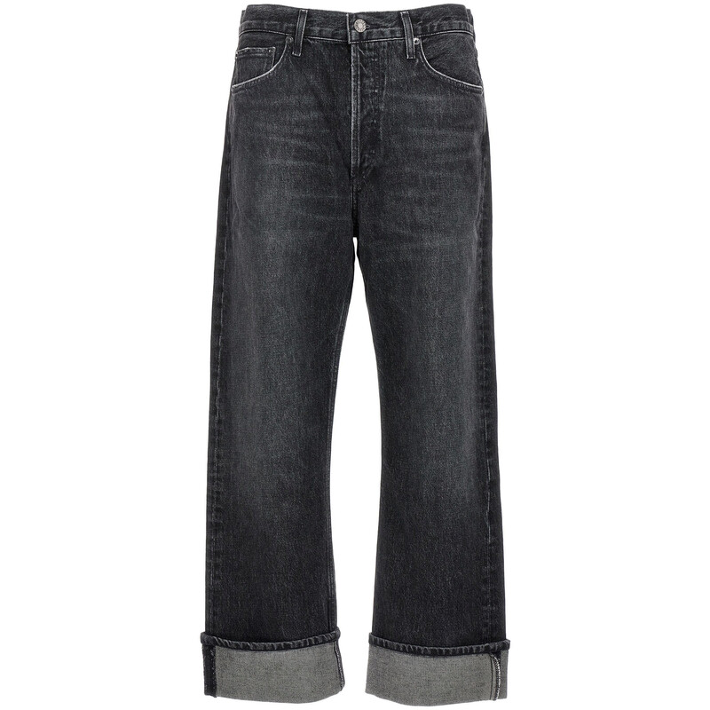 Agolde Ladies Black Fran Jeans, Waist Size 25