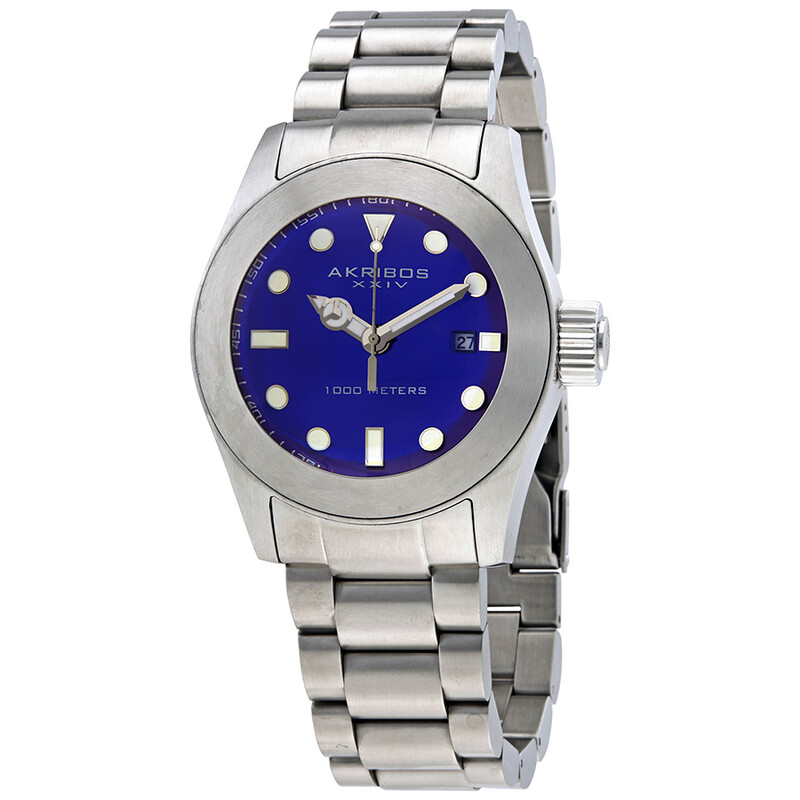 Arkibos watch, blue face with crystals. Men main image 3