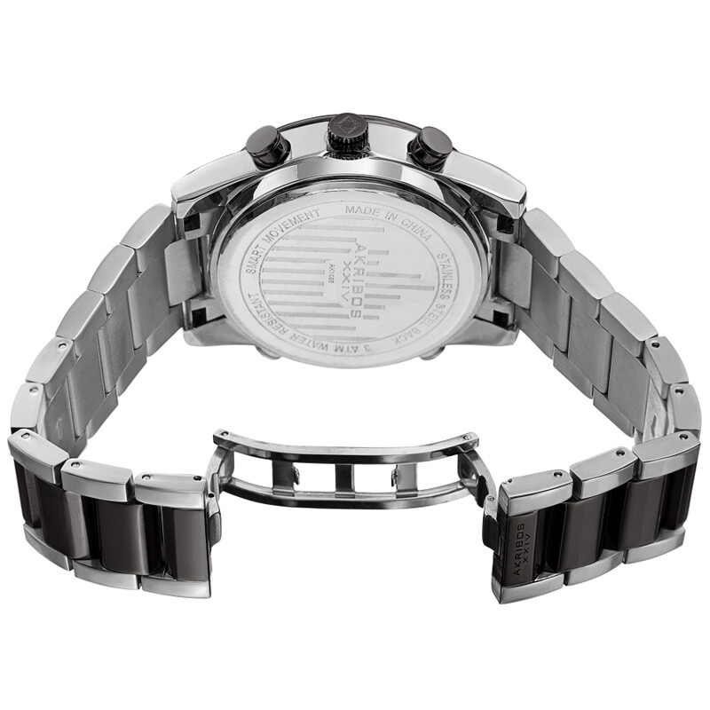 Akribos XXIV Quartz Black Dial Men's Watch AK1095TTB - Watches