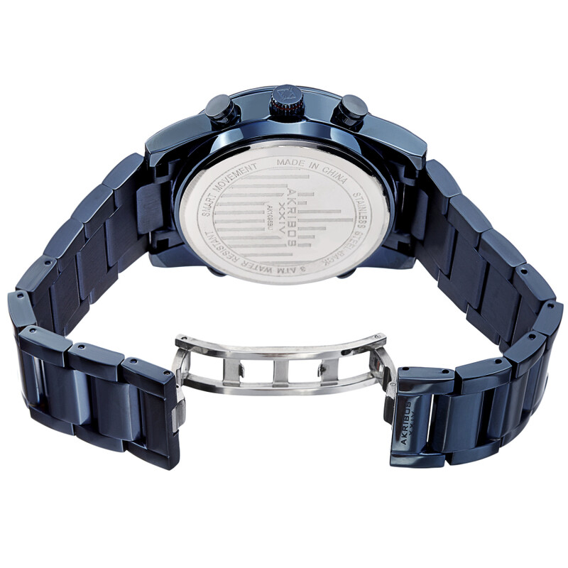 Akribos XXIV Quartz Blue Dial Men's Smart Watch AK1095BU - Watches