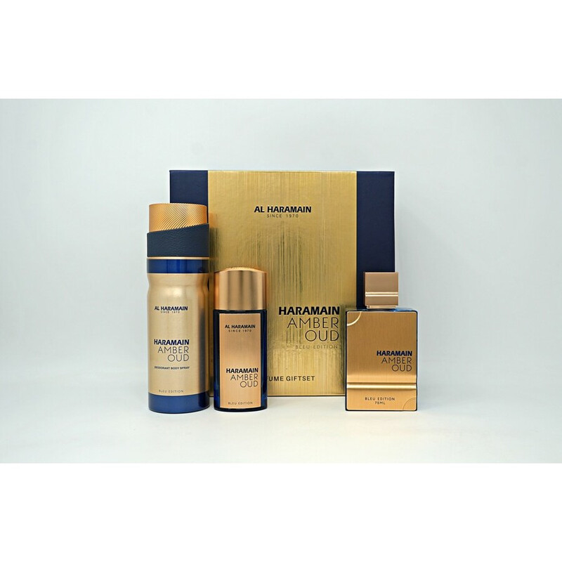 Al Haramain Men's Amber Oud Blue Edition Gift Set Fragrances 6291106814316