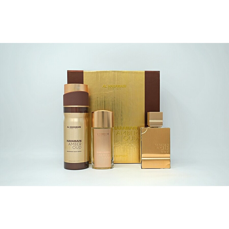 Al Haramain Unisex Amber Oud Gold Gift Set Fragrances