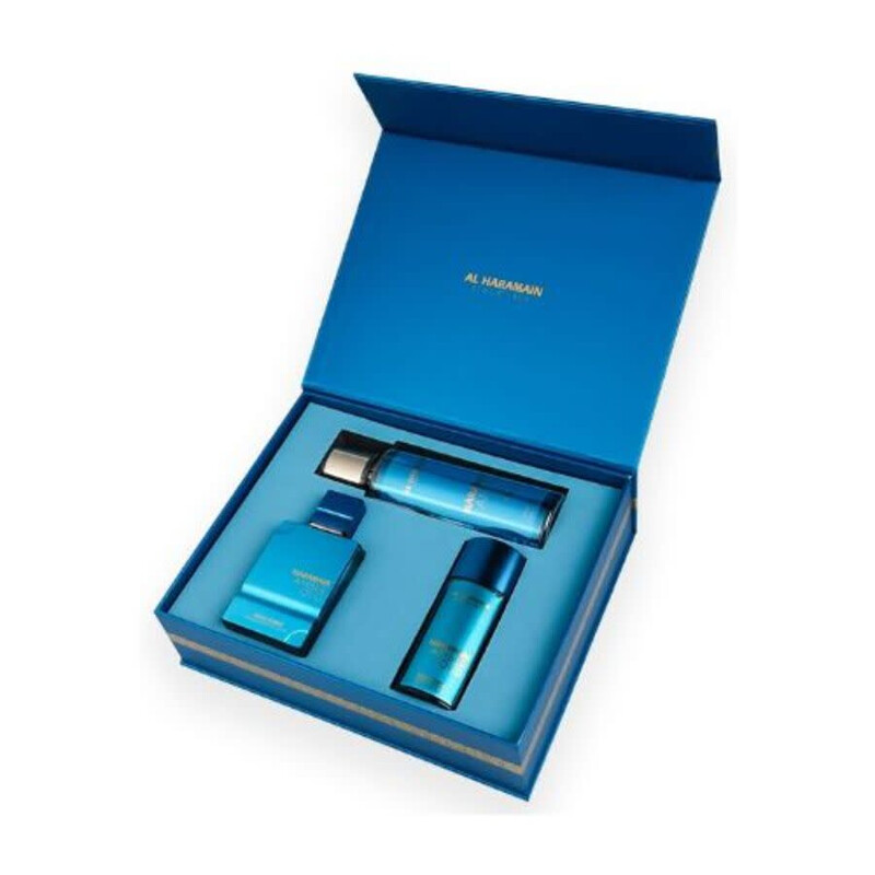 Al Haramain Unisex Amber Oud Aqua Dubai Gift Set Fragrances 6291106816099