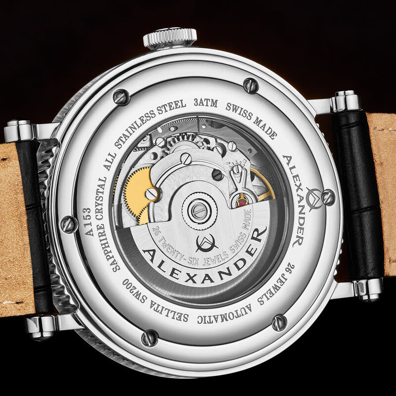 Alexander Alexander 2 Automatic Silver Dial Men's Watch A153-01