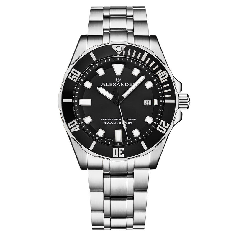 Alexander Alexander 2 Quartz Black Dial Men's Watch A501B-01
