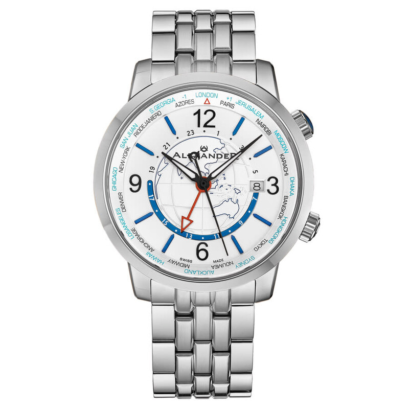 Alexander Alexander 2 Quartz Silver Dial Men's Watch A171B-01