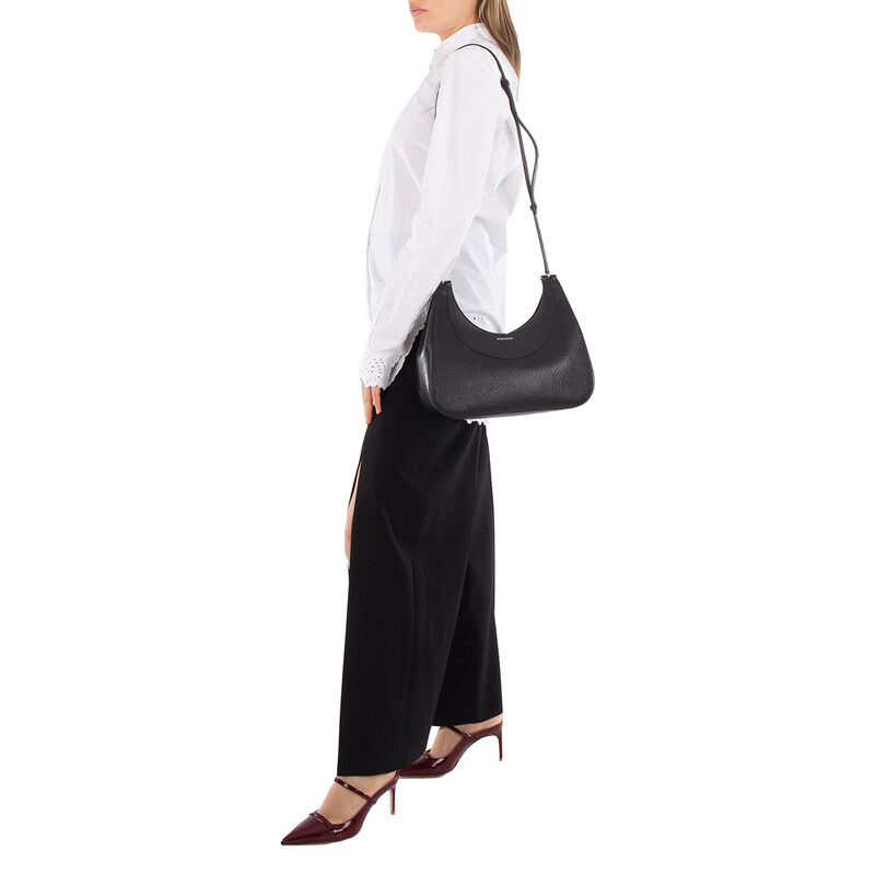 Alexander McQueen Black/Silver Ladies T-bar Bag 803524 1VDBB 1000