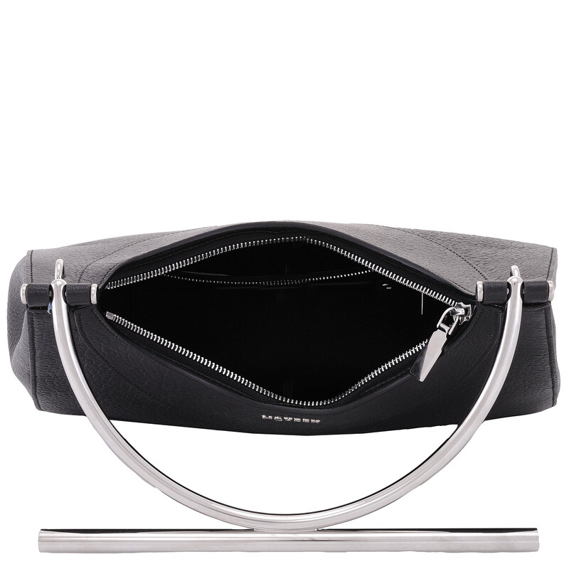 Alexander McQueen Black/Silver Ladies T-bar Bag 803524 1VDBB 1000