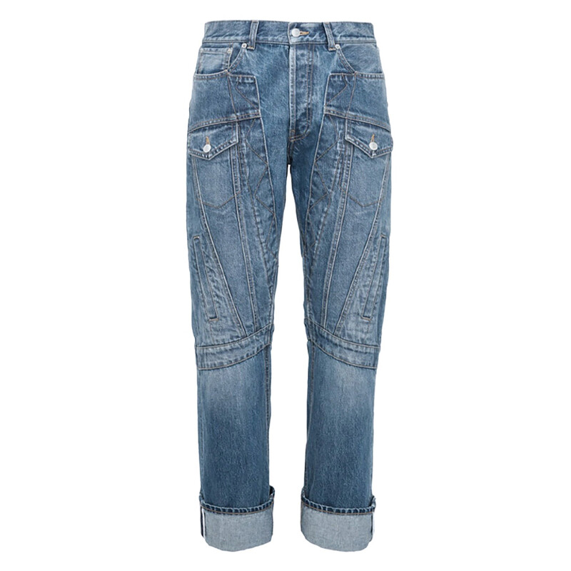 Alexander McQueen Mid-Rise Straight-Leg Jeans, Brand Size 48 (US