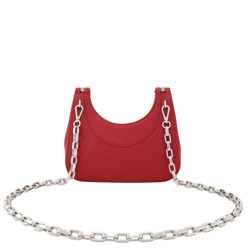 Alexander McQueen Red/Silver Ladies Mini T-bar Bag 803525 1VDBB
