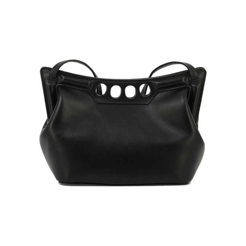 Alexander McQueen The Peak Mini Clutch Bag 775908 1BLLI 1000