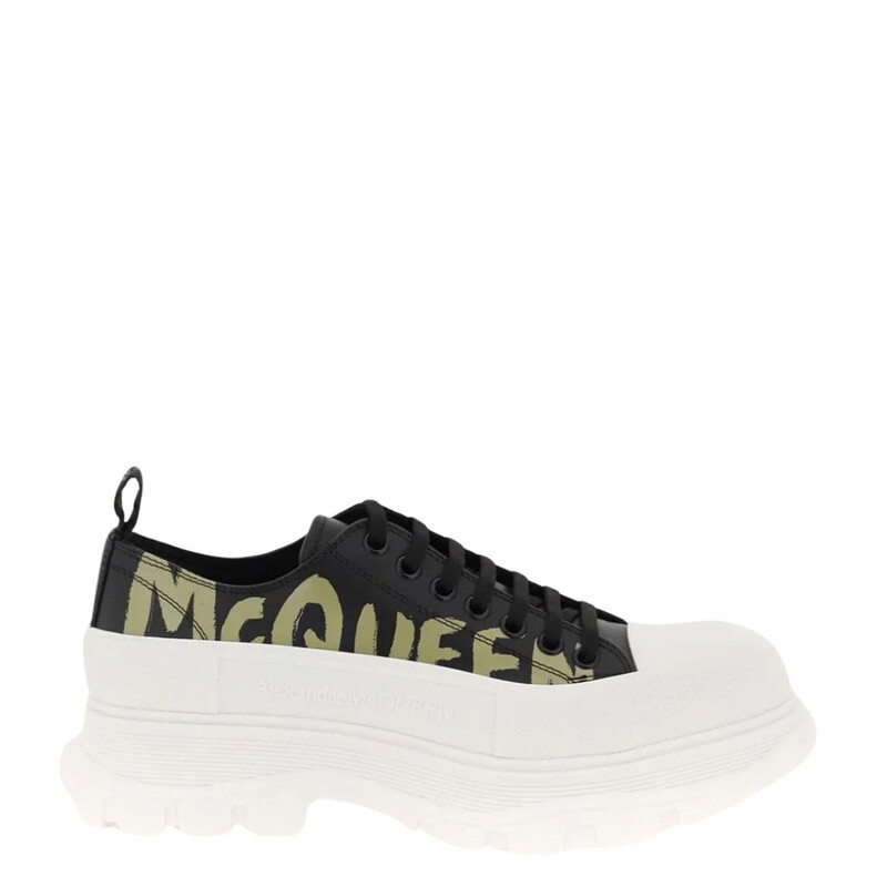 Alexander McQueen Tread Slick Lace-Up Sneakers, Brand Size 41 ( US