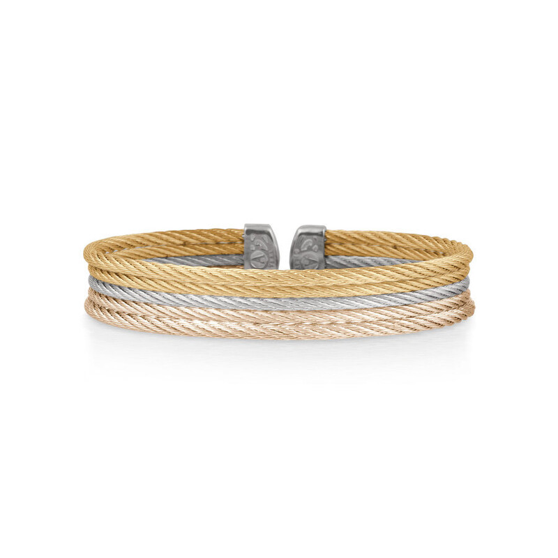 Alor Carnation, Grey, & Yellow Cable Mini Cuff 04-46-S605-00 - Jewelry ...