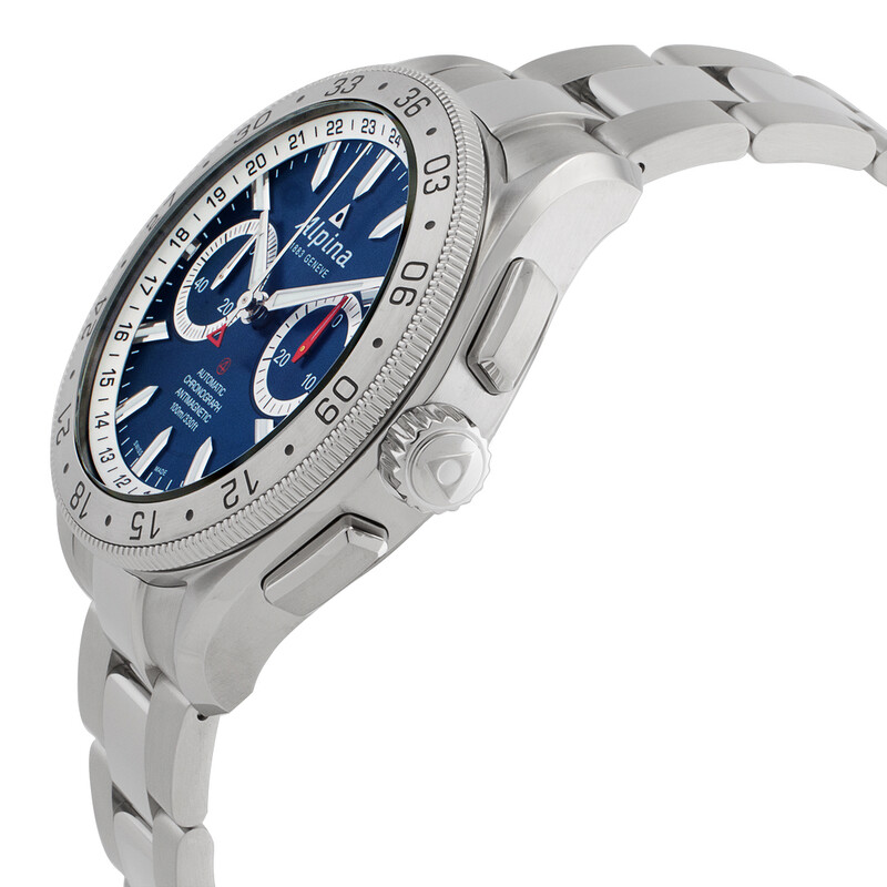 Alpina Alpiner 4 Chronograph Automatic Blue Dial Men's Watch AL
