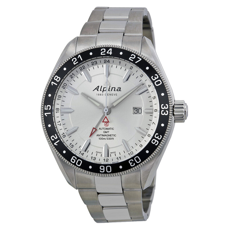 Alpina Alpiner GMT 4 Automatic Silver Dial Steel Men's Watch AL