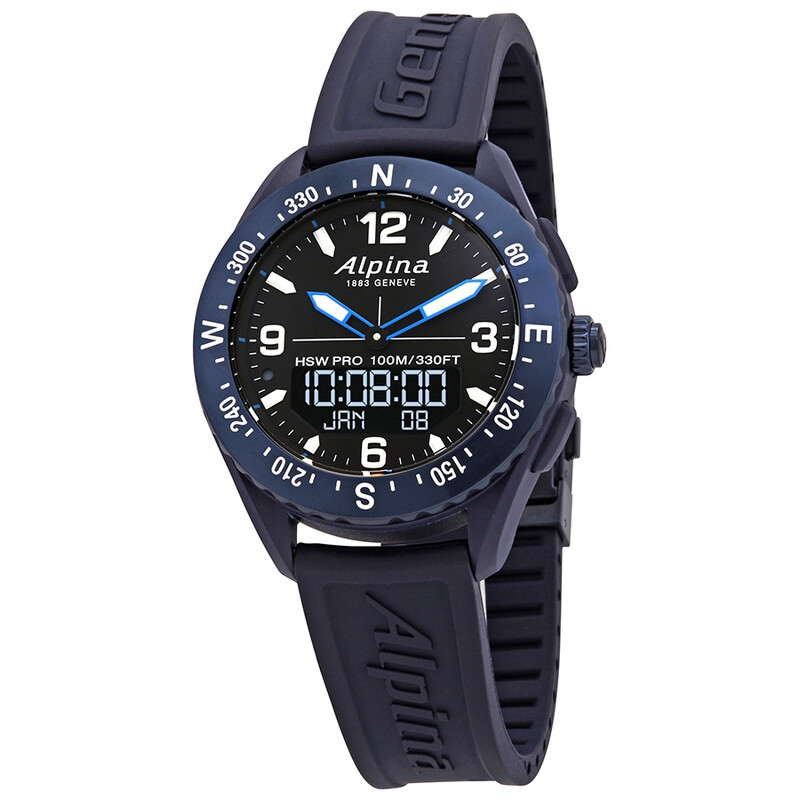 Alpina Alpiner X Quartz Black Dial Men's Smart Watch AL