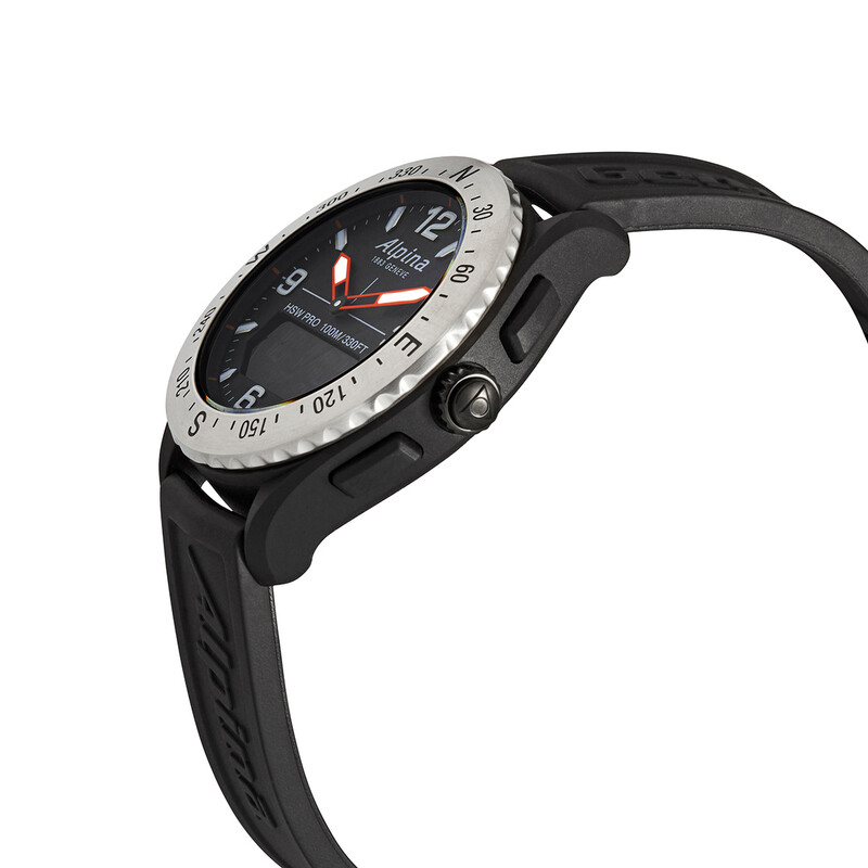 Alpina Alpiner X Quartz Black Dial Men's Smart Watch AL