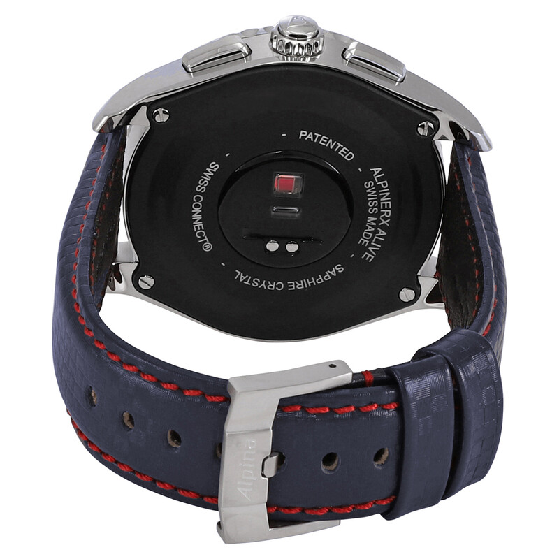 Alpina AlpinerX Chronograph Quartz Analog-Digital Blue Dial Men's Smart ...