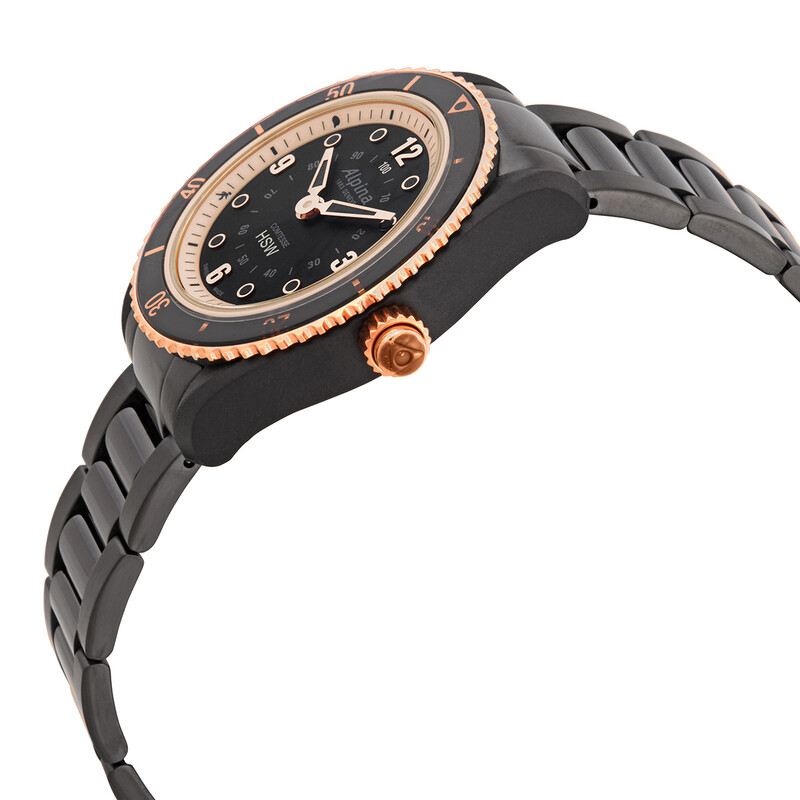 Alpina Black Dial Ladies Stainless Steel Horological Smart  display picture 2