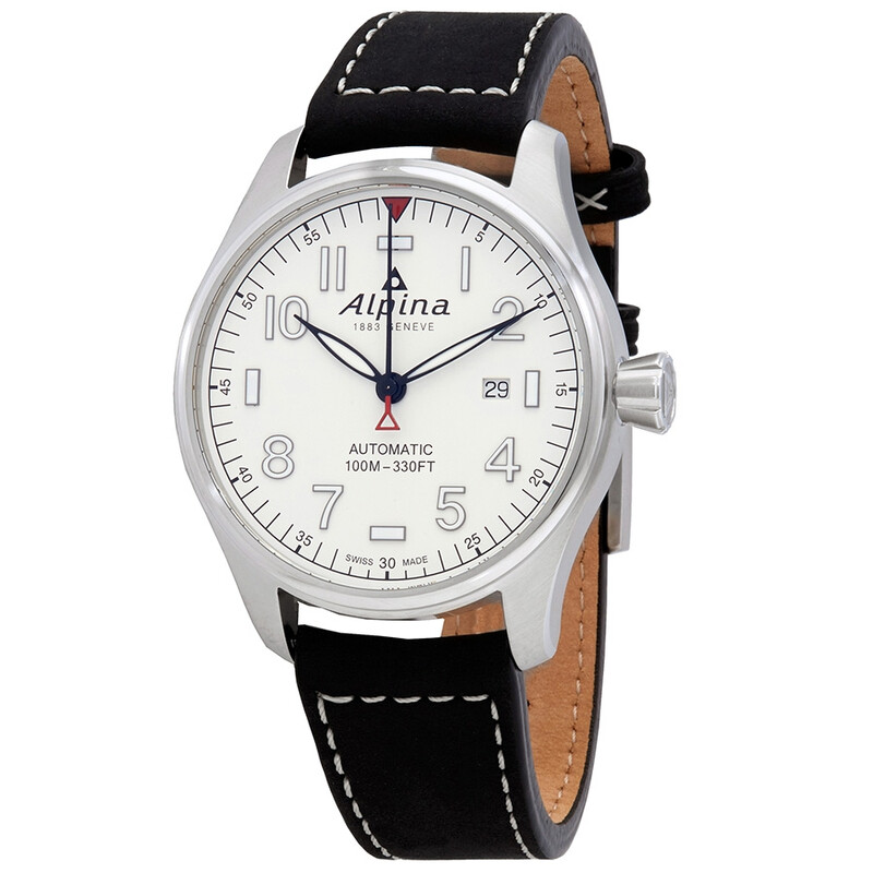 Alpina Startimer Pilot Automatic White Dial Men's Watch AL-525S4S6