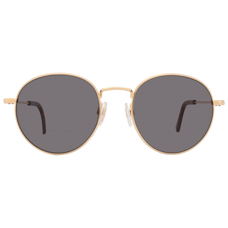 American Optical Grey Round Unisex Sunglasses AO-1002 1 51 