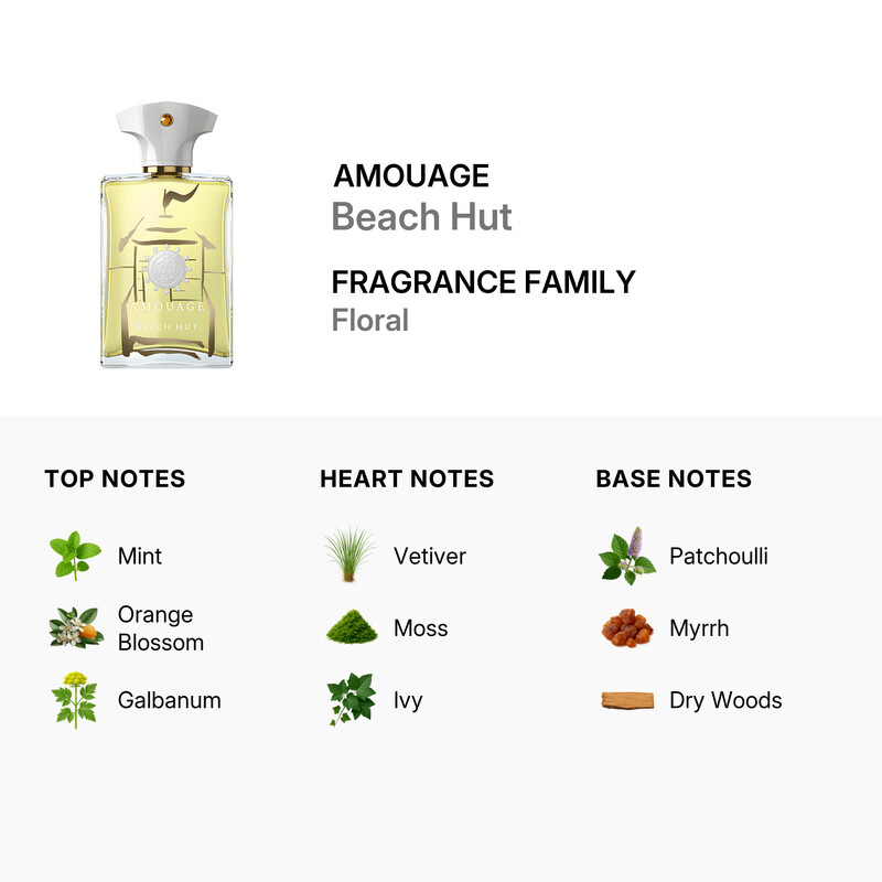 Amouage Men's Beach Hut EDP Spray 3.4 oz (100 ml) 701666231004