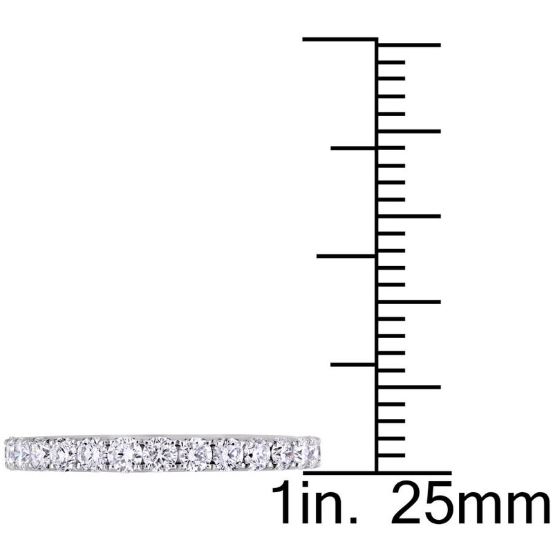 Amour 1 CT TW Diamond Eternity Ring In 14K White Gold JMS009265-4 ...