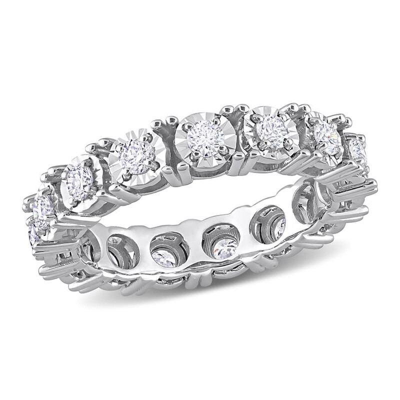 Amour 7/8 CT TW Diamond Eternity Ring In 14K White Gold JMS009282-7 ...