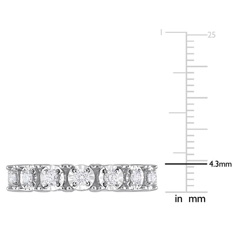 Amour 7/8 CT TW Diamond Eternity Ring In 14K White Gold JMS009282-7 ...