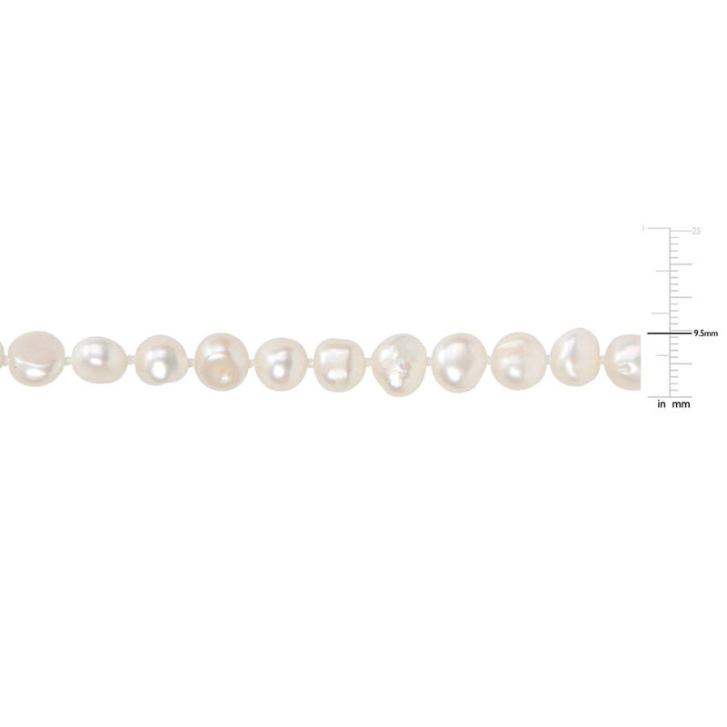 Amour 9-10mm Freshwater Cultured Pearl Graduated Endless Pearl Strand ...
