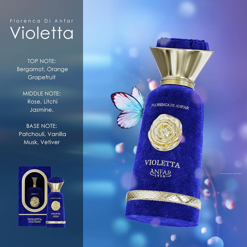 Anfar Ladies Violetta Extrait de Parfum Spray 3.4 oz Fragrances