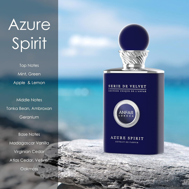 Anfar Men's Azure Spirit Extrait de Parfum Spray 3.4 oz Fragrances
