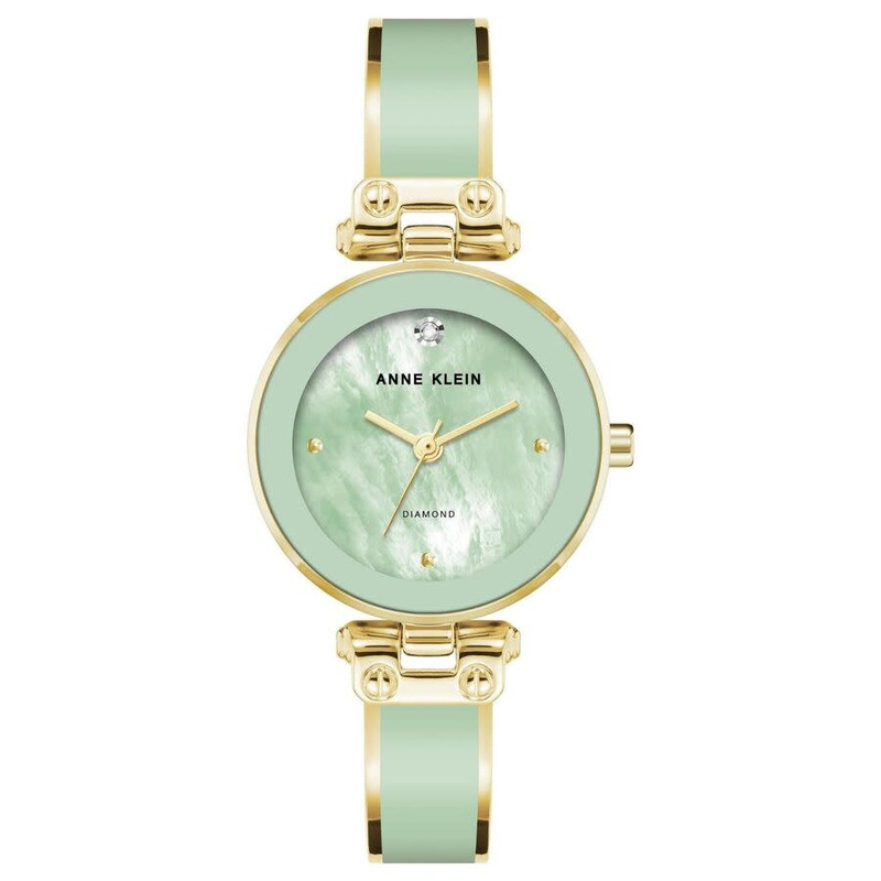 Anne Klein Accented Green Dial Ladies Watch AK/1980MIGB - Watches
