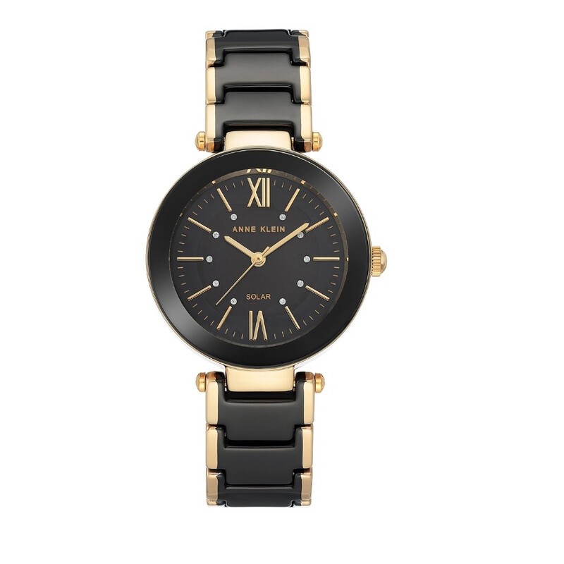 Anne Klein Classic Black Dial Ladies Watch AK/3844BKGB