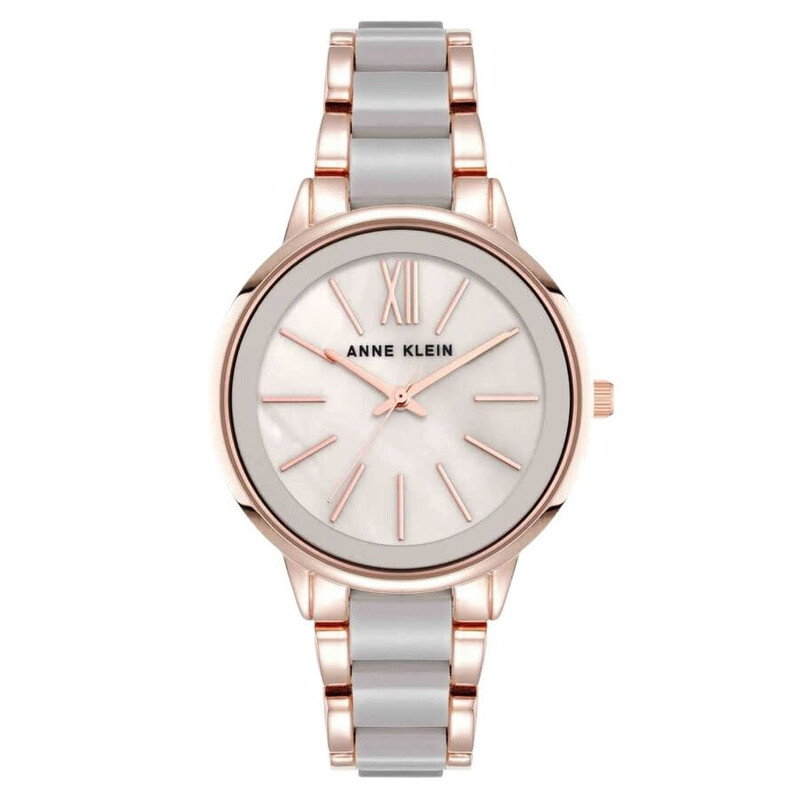 Anne様 Anne Klein Classic Rose Gold-tone Dial Ladies Watch AK-1412TPRG