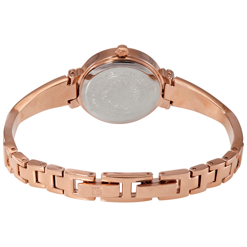 Anne Klein Quartz Crystal Burgundy Dial Ladies Watch and Bracelet