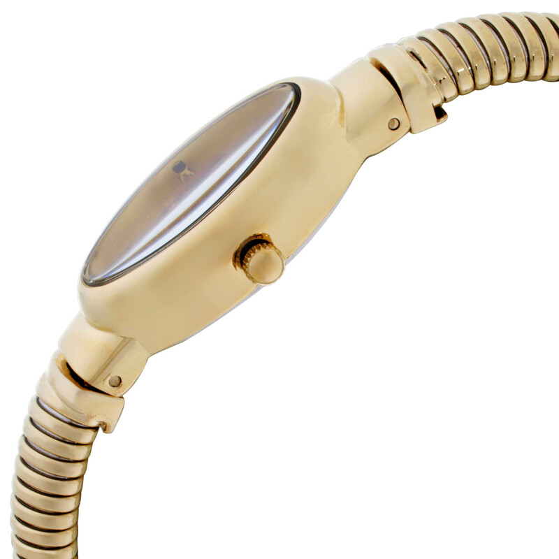 ANNE  18k 時計 Anne Klein Golden Stainless Steel Bracelet Green Dial Women's