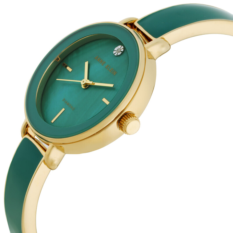 Anne Klein Quartz Green Mother of Pearl Dial Ladies Watch and