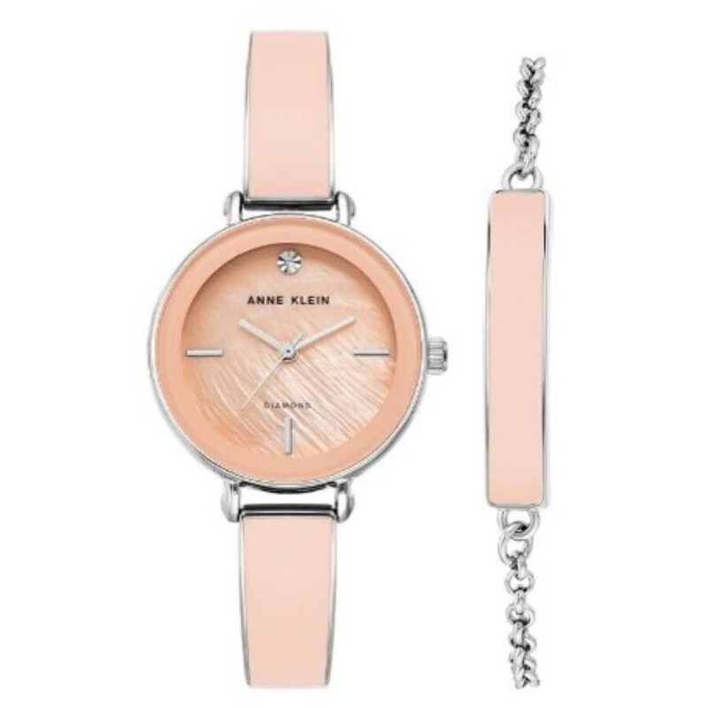 Anne Klein Quartz Ladies Watch and Bracelet Set AK-3621PKST  display picture 2