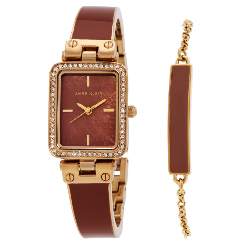 Anne Klein Quartz Ladies Watch and Bracelet Set AK-3898RUST  display picture 1