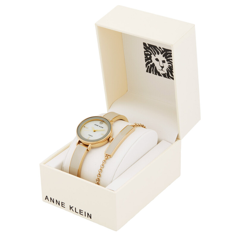 Anne Klein Quartz Mother of Pearl Dial Ladies Watch amd Bracelet