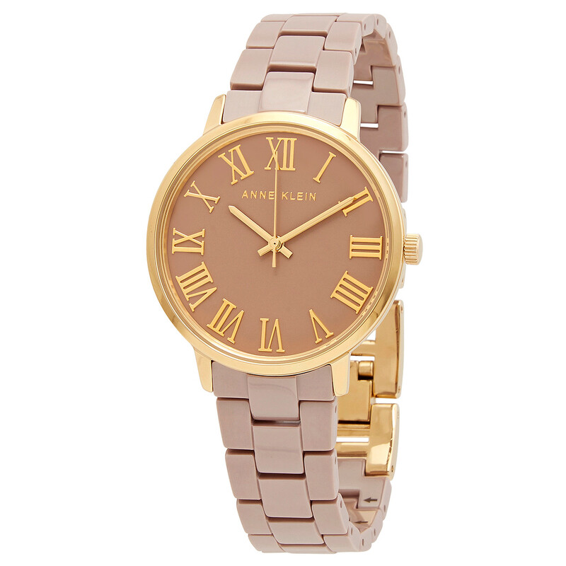 Anne Klein Quartz Tan Dial Ladies Watch AK/3718TNGB  display picture 1