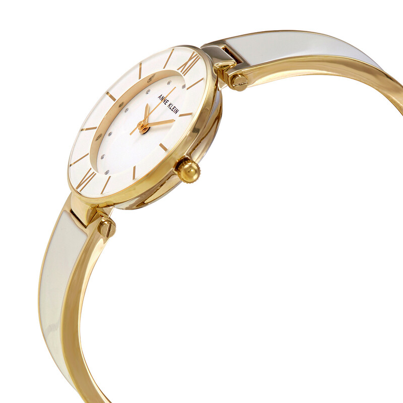 Anne Klein Quartz White Glossy Dial Ladies Watch and  display picture 1