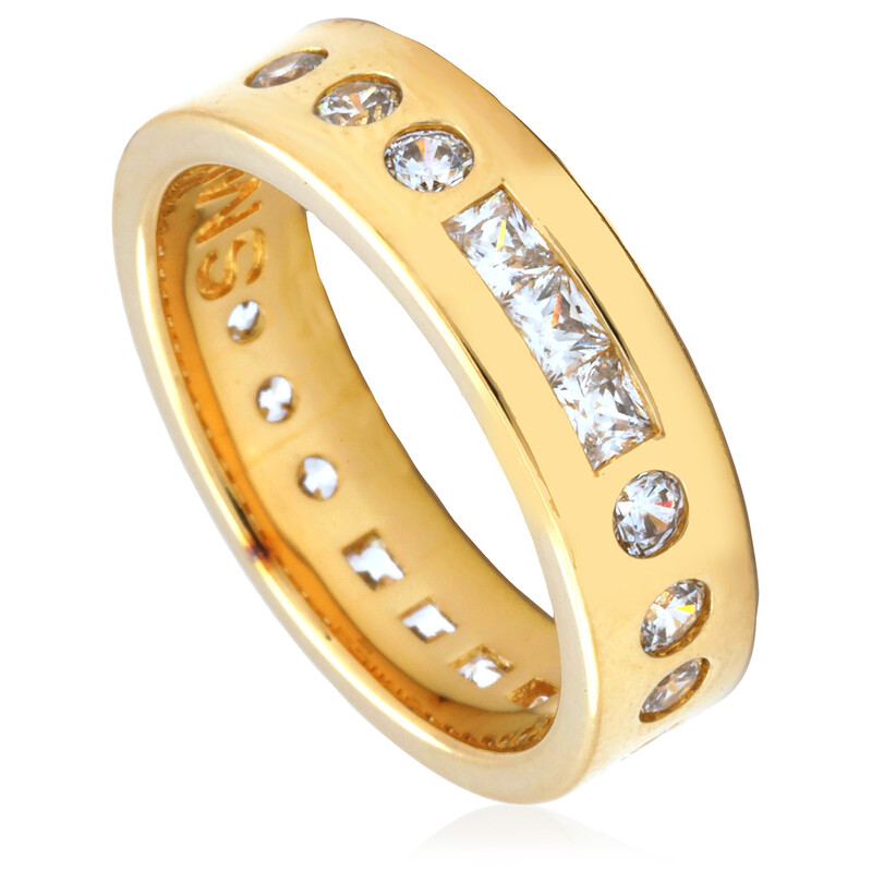 Apm Monaco Ladies Smile Morse Code Ring, Size 52 Y21436OX - Jewelry ...