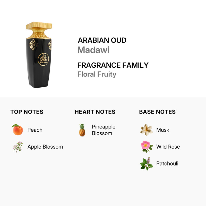 Arabian Oud Ladies Madawi EDP Spray 3.0 oz Fragrances