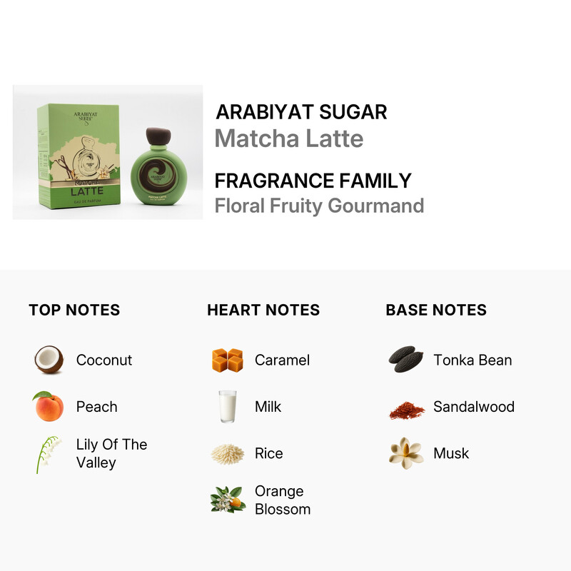Arabiyat Sugar Ladies Matcha Latte EDP Spray 3.4 oz Fragrances